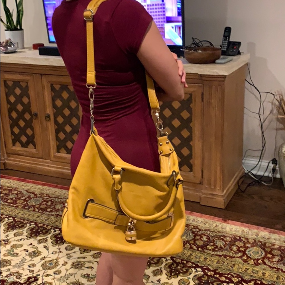 Mustard yellow purse
